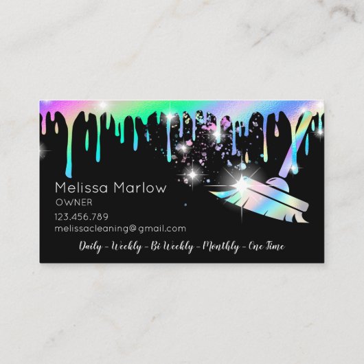 メイドクリーニングハウスきらめく自筆証書 名刺 (裏面)