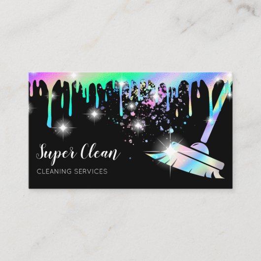 メイドクリーニングハウスきらめく自筆証書 名刺 (正面)