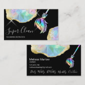 メイドクリーニングハウスきらめく自筆証書 名刺 (正面/裏面)