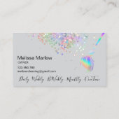 メイドクリーニングハウスきらめく自筆証書 名刺 (裏面)