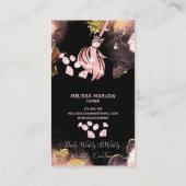 メイドクリーニングハウスきらめく金ゴールドダイヤモンドブシン 名刺 (裏面)