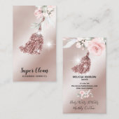 メイドクリーニングハウスきらめく金ゴールドフローラ事業 名刺 (正面/裏面)