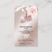 メイドクリーニングハウスきらめく金ゴールドフローラ事業 名刺 (裏面)