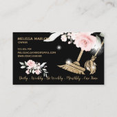 メイドクリーニングハウスきらめく金ゴールドフローラ事業 名刺 (裏面)