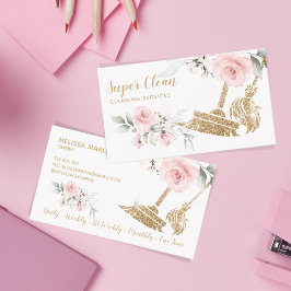 メイドクリーニングハウスきらめく金ゴールドフローラ事業 名刺