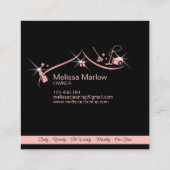 メイドクリーニングハウスプロフェッショナルクリーニングサービス スクエア名刺 (裏面)