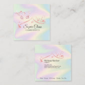 メイドクリーニングハウスプロフェッショナルクリーニングサービス スクエア名刺 (正面/裏面)