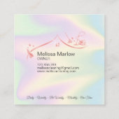 メイドクリーニングハウスプロフェッショナルクリーニングサービス スクエア名刺 (裏面)