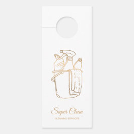 メイドクリーニングハウスプロフェッショナルクリーニングサービス ドアノブサイン