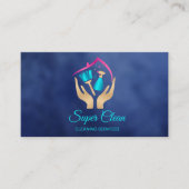 メイドクリーニングハウスプロフェッショナルクリーニングサービス 名刺 (正面)