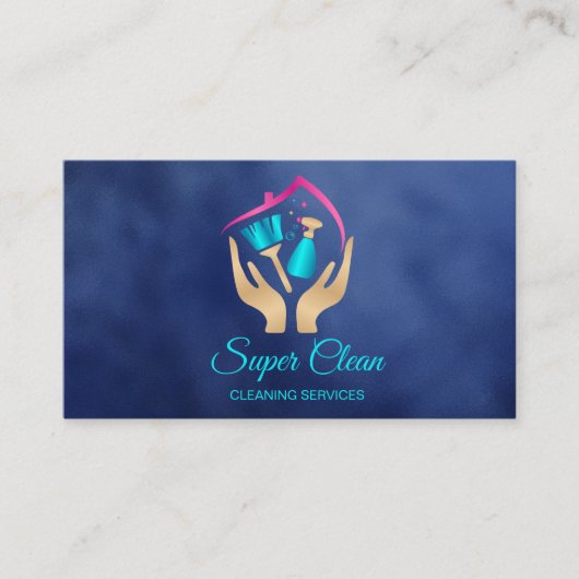 メイドクリーニングハウスプロフェッショナルクリーニングサービス 名刺 (正面)