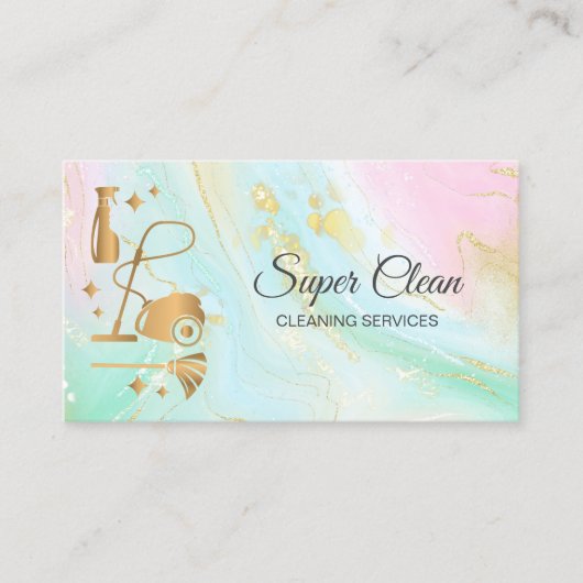 メイドクリーニングハウスプロフェッショナルクリーニングサービス 名刺 (正面)