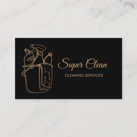 メイドクリーニングハウスプロフェッショナルクリーニングサービス 名刺 (正面)