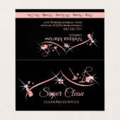 メイドクリーニングハウスプロフェッショナルクリーニングサービス 名刺 (外部フラット)