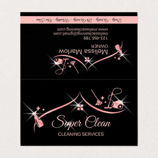メイドクリーニングハウスプロフェッショナルクリーニングサービス 名刺 (外部フラット)