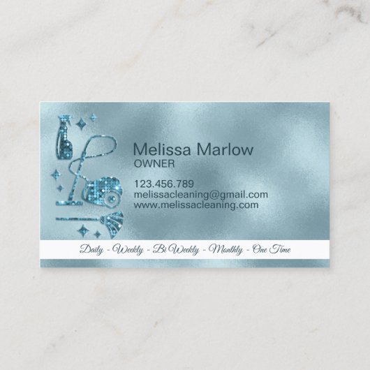 メイドクリーニングハウスプロフェッショナルクリーニングサービス 名刺 (裏面)