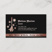 メイドクリーニングハウスプロフェッショナルクリーニングサービス 名刺 (裏面)