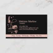 メイドクリーニングハウスプロフェッショナルクリーニングサービス 名刺 (裏面)