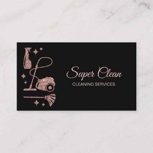 メイドクリーニングハウスプロフェッショナルクリーニングサービス 名刺 (正面)