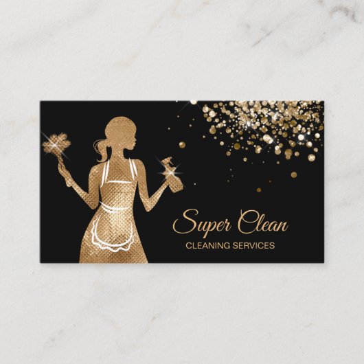 メイドクリーニングハウスプロフェッショナルクリーニングサービス 名刺 (正面)