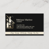 メイドクリーニングハウスプロフェッショナルクリーニングサービス 名刺 (裏面)