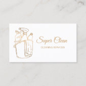 メイドクリーニングハウスプロフェッショナルクリーニングサービス 名刺 (正面)