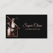 メイドクリーニングハウスプロフェッショナルクリーニングサービス 名刺 (正面)