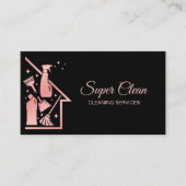 メイドクリーニングハウスプロフェッショナルクリーニングサービス 名刺 (正面)