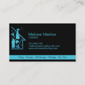 メイドクリーニングハウスプロフェッショナルクリーニングサービス 名刺 (裏面)