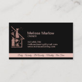 メイドクリーニングハウスプロフェッショナルクリーニングサービス 名刺 (裏面)