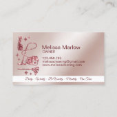 メイドクリーニングハウスプロフェッショナルクリーニングサービス 名刺 (裏面)