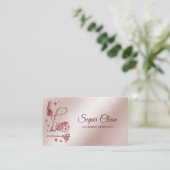 メイドクリーニングハウスプロフェッショナルクリーニングサービス 名刺 (スタンド正面)