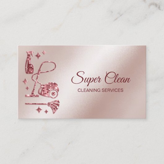 メイドクリーニングハウスプロフェッショナルクリーニングサービス 名刺 (正面)