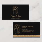 メイドクリーニングハウスプロフェッショナルクリーニングサービス 名刺 (正面/裏面)