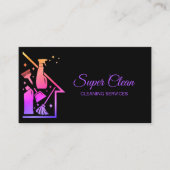 メイドクリーニングハウスプロフェッショナルクリーニングサービス 名刺 (正面)