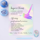 メイドクリーニングハウスホログラきらめくフィック チラシ (シングル)