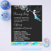 メイドクリーニングハウスホログラフィきらめくック チラシ (シングル)