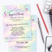 メイドクリーニングハウスホログラフィきらめくック チラシ