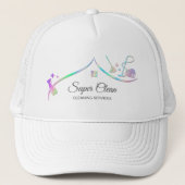 メイドクリーニングハウスホログラフィーきらめく キャップ (正面)