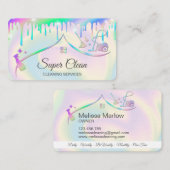 メイドクリーニングハウスホログラフィーきらめく 名刺 (正面/裏面)