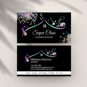 メイドクリーニングハウスホログラフィーきらめく 名刺