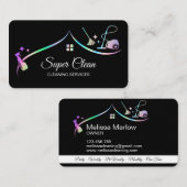 メイドクリーニングハウスホログラフィーきらめく 名刺 (正面/裏面)