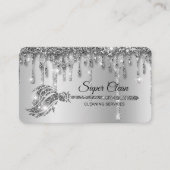 メイドクリーニングハウス銀きらめく白金 名刺 (正面)