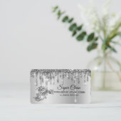 メイドクリーニングハウス銀きらめく白金 名刺 (スタンド正面)