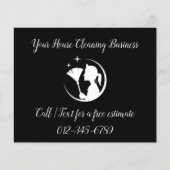 メイドクリーニングハウスQRコードきらめく業務 チラシ (正面)