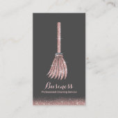 メイドクリーニングバラ金ゴールドグリッターハウス保ズ 名刺 (正面)