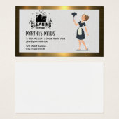 メイドクリーニング | Home Cleanerツール |金ゴールド縁ど (正面&裏面)