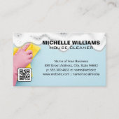 メイドクリーニング | Soap Suds | QRコード 名刺 (正面)