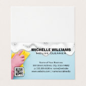 メイドクリーニング | Soap Suds | QRコード 名刺 (外部フラット)