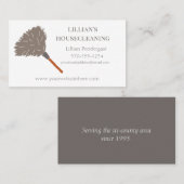 メイドサービスハウス洗浄フェザーダスター 名刺 (正面/裏面)